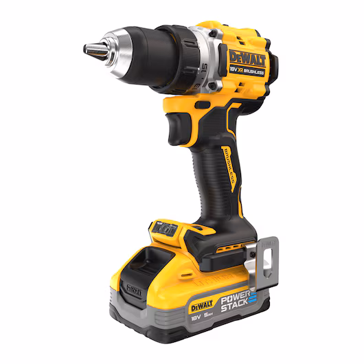Perceuse-visseuse compacte XR 18V 5 Ah Li-Ion brushless - POWERSTACK
